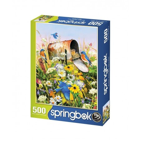 Springbok's 500 Piece Jigsaw Puzzle Blue Birds - Made in USA $28.89 Jigsaw Puzzles