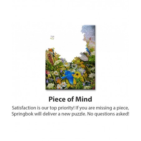 Springbok's 500 Piece Jigsaw Puzzle Blue Birds - Made in USA $28.89 Jigsaw Puzzles