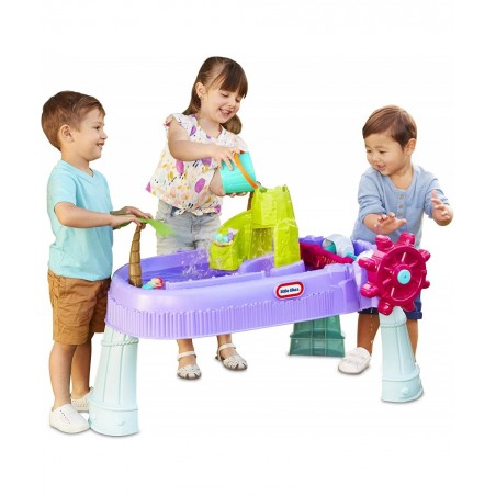 Mermaid Island Wavemaker Water Table with Five Unique Play Stations and Accessories Multicolor 38 Inch $96.25 Sandboxes & Bea...