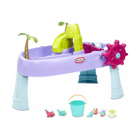 Mermaid Island Wavemaker Water Table with Five Unique Play Stations and Accessories Multicolor 38 Inch $96.25 Sandboxes & Bea...