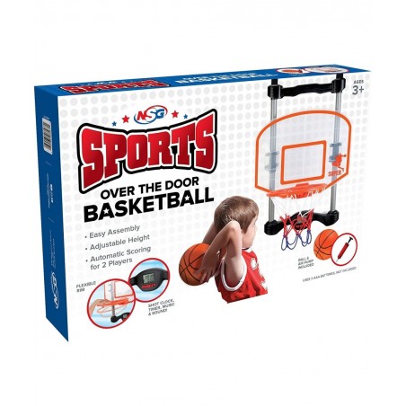Over The Door Basketball Hoop with Shot Clock Electronic Scoring and Sound $76.35 Toy Sports Products