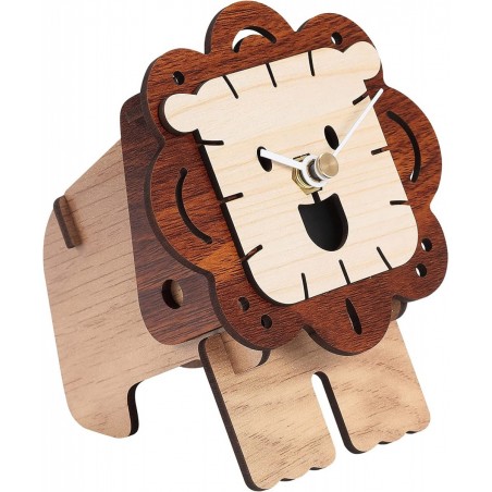 3D Wood Puzzle Desktop Clock 3D Puzzles Desktop Clock Model Building Kit Phone Stand and Pen Holder 3D Model Toy $14.41 3-D P...