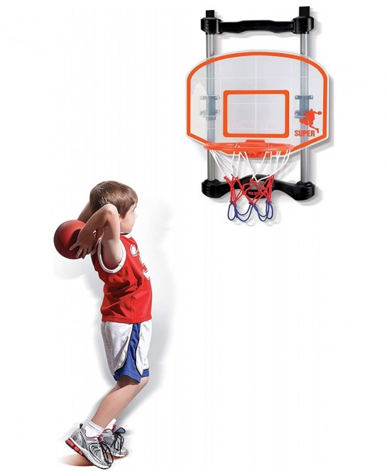 Over The Door Basketball Hoop with Shot Clock Electronic Scoring and Sound $76.35 Toy Sports Products