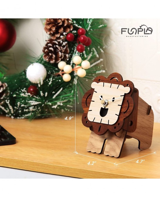 3D Wood Puzzle Desktop Clock 3D Puzzles Desktop Clock Model Building Kit Phone Stand and Pen Holder 3D Model Toy $14.41 3-D P...