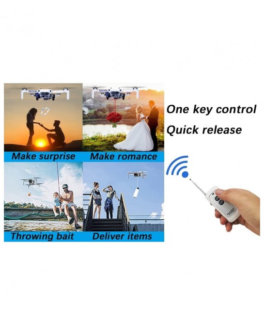 Mavic Drone Payload Delivery airdrop Transport Device Drone Release Fishing Bait line Carrying Wedding Proposal and Rescue De...