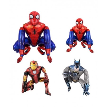 3PCS Superhero Foil Balloon Medium Size for Kid Toddler Birthday Decoration Party Supplies Iron Spidey Large Super Hero Ballo...