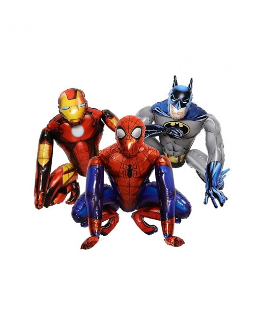 3PCS Superhero Foil Balloon Medium Size for Kid Toddler Birthday Decoration Party Supplies Iron Spidey Large Super Hero Ballo...