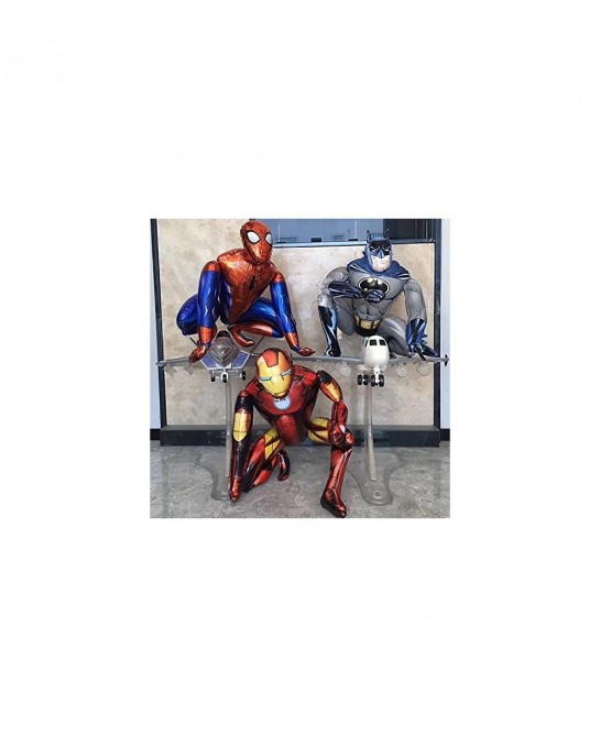 3PCS Superhero Foil Balloon Medium Size for Kid Toddler Birthday Decoration Party Supplies Iron Spidey Large Super Hero Ballo...