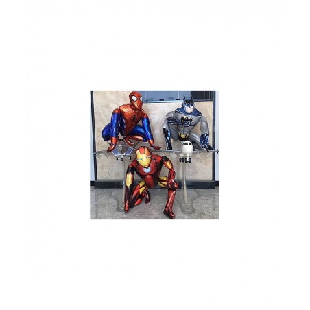 3PCS Superhero Foil Balloon Medium Size for Kid Toddler Birthday Decoration Party Supplies Iron Spidey Large Super Hero Ballo...