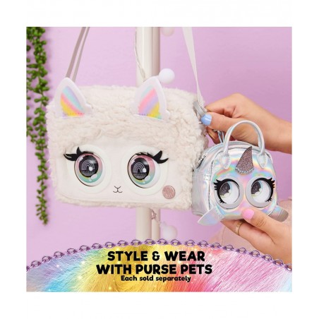 Micros Edgy Hedgy Hedgehog and Narwow Narwhal Stylish Small Purse 2-Pack with Eye Roll Feature Kids Toys for Girls Aged 5 and...