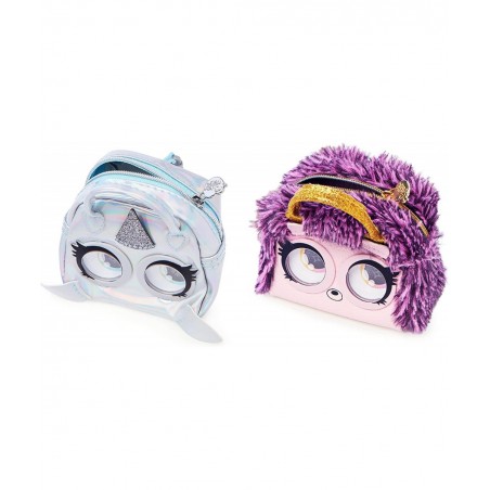Micros Edgy Hedgy Hedgehog and Narwow Narwhal Stylish Small Purse 2-Pack with Eye Roll Feature Kids Toys for Girls Aged 5 and...