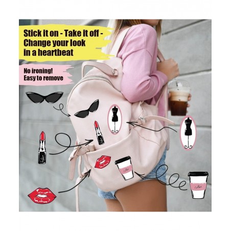 Unique designed fabric stickers for clothes No ironing. No harm to fabrics! Colorful & special fashion stickers which designe...