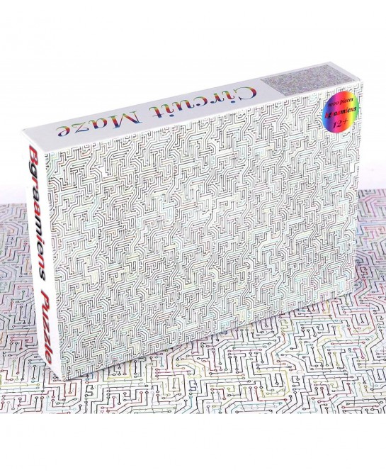 Puzzle-Circuit Maze-1000 Pieces Square Puzzle Brain Challenge Jigsaw Puzzles for Adults and Kids $31.89 Jigsaw Puzzles