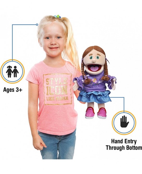 14" Amy Peach Girl Hand Puppet $57.88 Hand Puppets