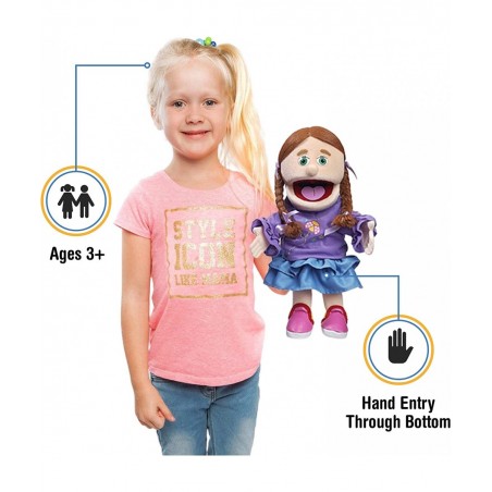14" Amy Peach Girl Hand Puppet $57.88 Hand Puppets