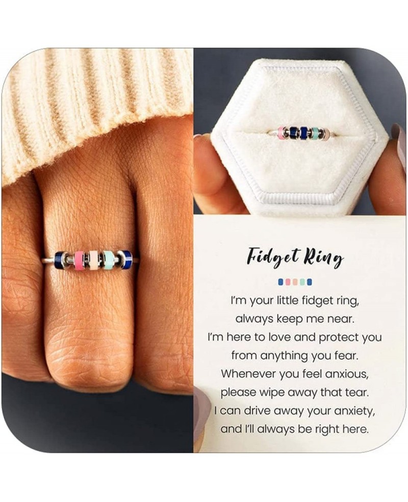 To My Daughter Ring Double Wave Rings for Women Adjustable Highs and Lows Ring for Daughter Zircon Wave Ring Gifts for Teen G...