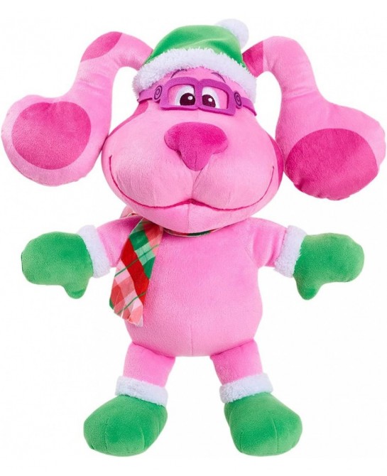 Blue's Clues & You! Holiday Magenta 15-Inch Large Plush Stuffed Animal Magenta Dog $49.55 Stuffed Animals & Teddy Bears