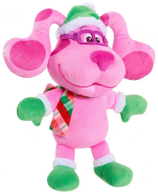 Blue's Clues & You! Holiday Magenta 15-Inch Large Plush Stuffed Animal Magenta Dog $49.55 Stuffed Animals & Teddy Bears