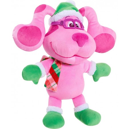 Blue's Clues & You! Holiday Magenta 15-Inch Large Plush Stuffed Animal Magenta Dog $49.55 Stuffed Animals & Teddy Bears