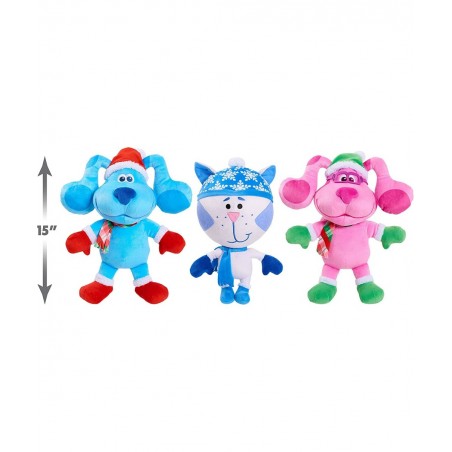 Blue's Clues & You! Holiday Magenta 15-Inch Large Plush Stuffed Animal Magenta Dog $49.55 Stuffed Animals & Teddy Bears