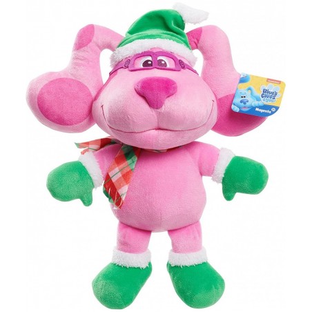 Blue's Clues & You! Holiday Magenta 15-Inch Large Plush Stuffed Animal Magenta Dog $49.55 Stuffed Animals & Teddy Bears