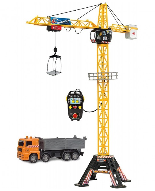 48" Mega Crane and Truck Vehicle and Playset $49.70 Kids' Play Construction Vehicles