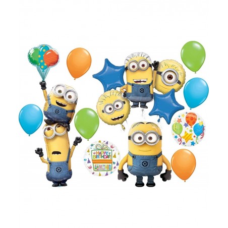 Despicable Me Party Supplies Birthday Balloon Bouquet Decorations $51.32 Kids' Party Decorations