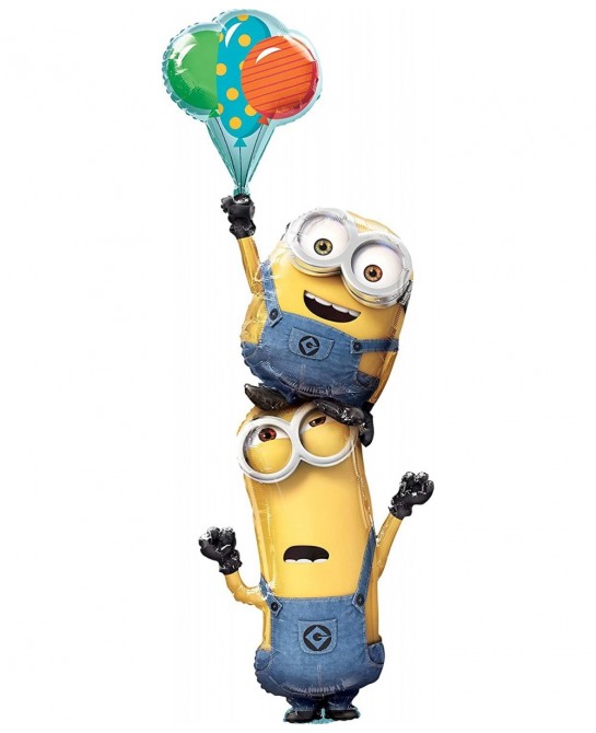 Despicable Me Party Supplies Birthday Balloon Bouquet Decorations $51.32 Kids' Party Decorations