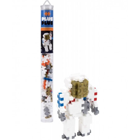 Explore Space Bundle - Moon Baseplate & Astronaut Alien 70 pc Tubes - Construction Building Stem / Steam Toy Interlocking Min...