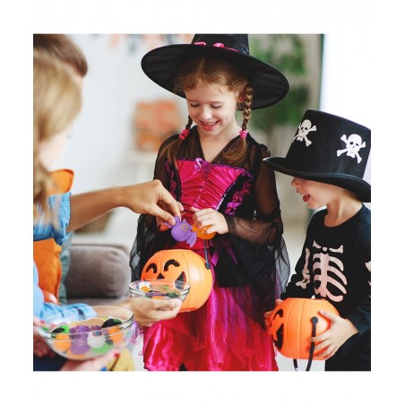 40 Pcs Halloween Mochi Squishies Toys Halloween Party Favors for Kids Pumpkin Ghost Squishy Anxiety Toys Mochi Squishy Toy St...