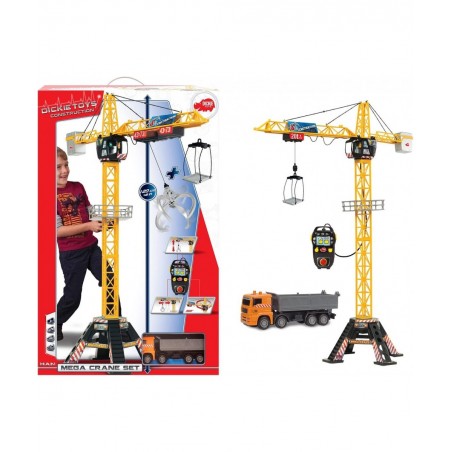 48" Mega Crane and Truck Vehicle and Playset $49.70 Kids' Play Construction Vehicles