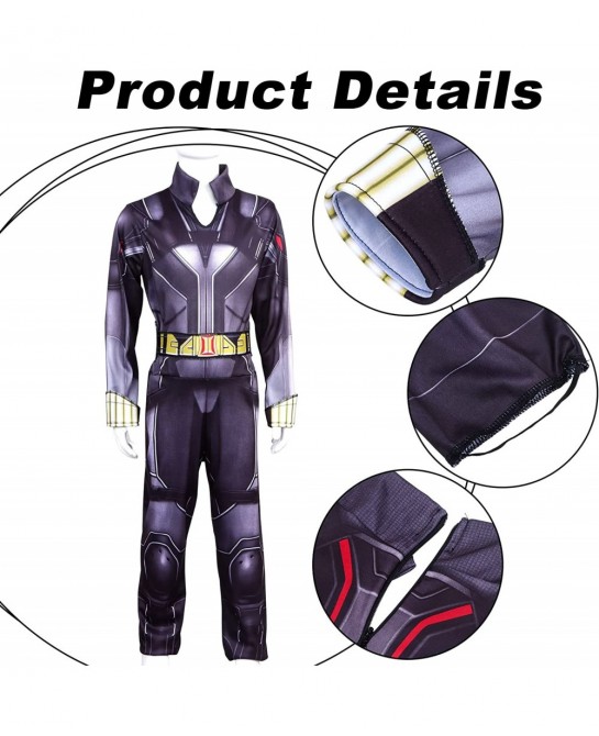 Girls Black Widow Cosplay Black Widow Cosplay Costume Superhero Halloween Outfit Costumes Jumpsuit for Girls $56.99 Kids' Cos...