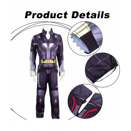 Girls Black Widow Cosplay Black Widow Cosplay Costume Superhero Halloween Outfit Costumes Jumpsuit for Girls $56.99 Kids' Cos...