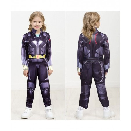 Girls Black Widow Cosplay Black Widow Cosplay Costume Superhero Halloween Outfit Costumes Jumpsuit for Girls $56.99 Kids' Cos...
