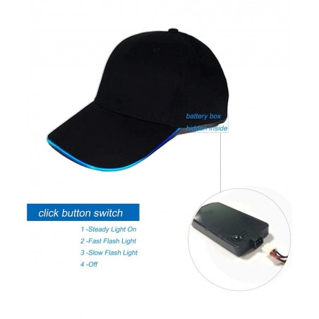 Fashion LED Light Up Baseball Hat Glow Party Cap $29.97 Kids' Party Hats