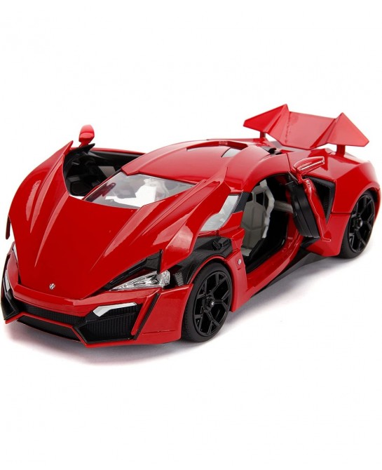 Fast & Furious 1:18 Lykan Hypersport Die-cast Car & 3" Dom Figure Toys for Kids and Adults $92.87 Action Figures