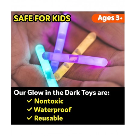 200pk Mini Glow Sticks - 2 Inch Small Glow Sticks Party Favors Glow Party Supplies Waterproof Floating Bright Neon Light Stic...