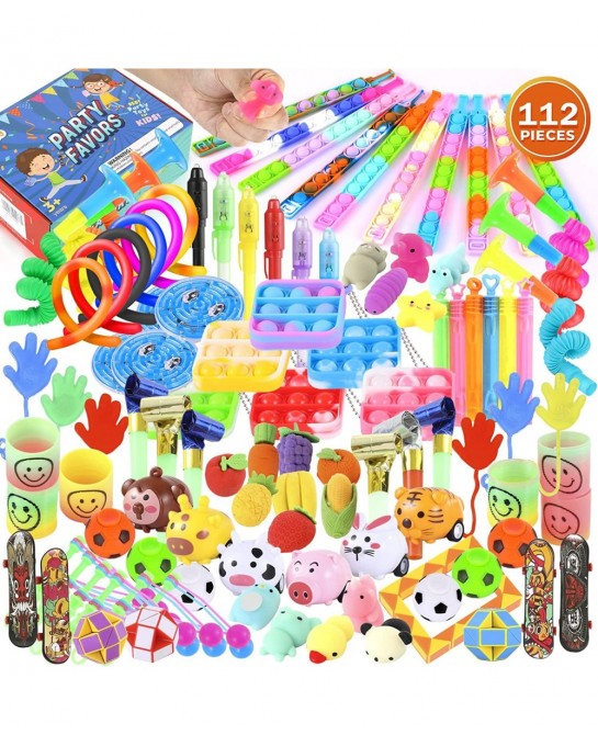 Party Favors Kids Fidget Toys: Birthday Party Favors for Kids 4-8-12 Carnival Prizes School Classroom Reward Pinata Fillers T...