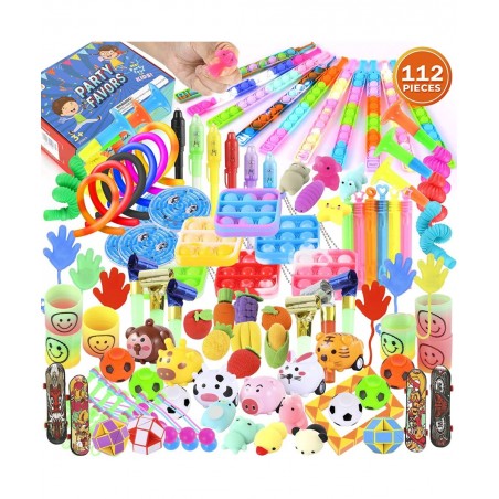 Party Favors Kids Fidget Toys: Birthday Party Favors for Kids 4-8-12 Carnival Prizes School Classroom Reward Pinata Fillers T...