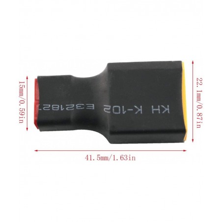 2-Pack Male XT90 to Female T-Plug Deans Connector Adapter Without Wire RC Drone Connector Battery Accessories RC Parts $15.70...