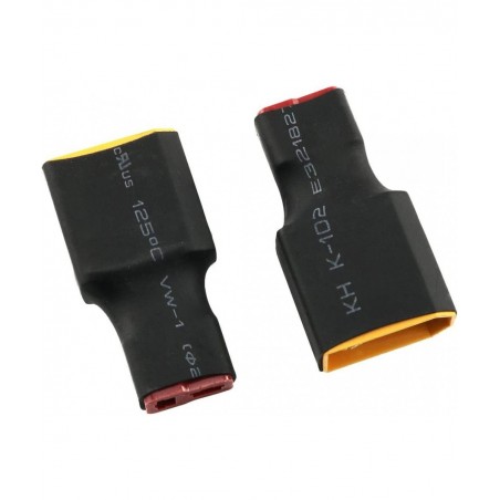 2-Pack Male XT90 to Female T-Plug Deans Connector Adapter Without Wire RC Drone Connector Battery Accessories RC Parts $15.70...