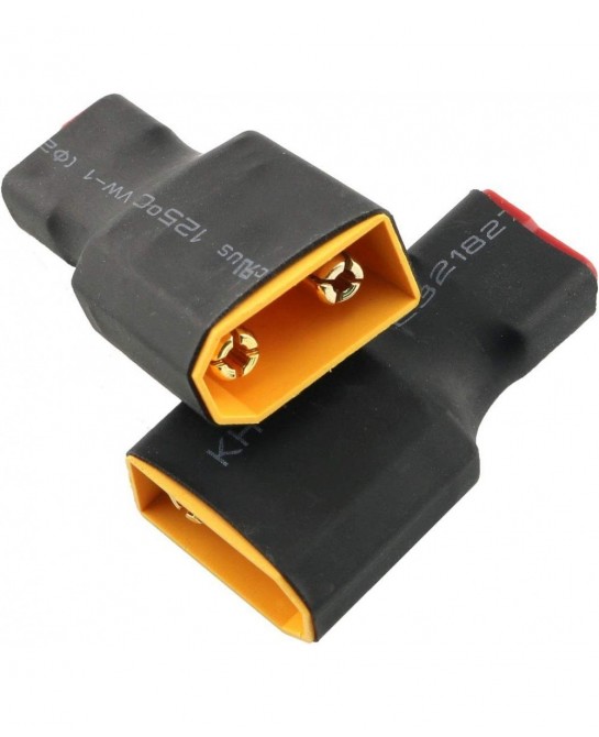 2-Pack Male XT90 to Female T-Plug Deans Connector Adapter Without Wire RC Drone Connector Battery Accessories RC Parts $15.70...