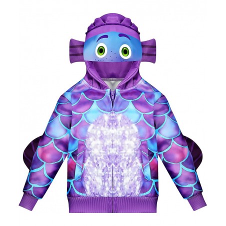 Kids Sea Monster Costume Boys Halloween Jumpsuit Cosplay for Girls Green Outfit with 3D Mask Tail 3-8 Years $27.44 Kids' Cost...