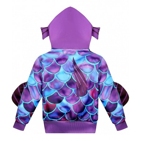 Kids Sea Monster Costume Boys Halloween Jumpsuit Cosplay for Girls Green Outfit with 3D Mask Tail 3-8 Years $27.44 Kids' Cost...