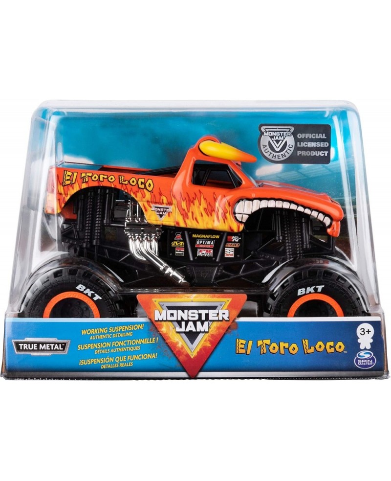 Official El Toro Loco Monster Truck Die-Cast Vehicle 1:24 Scale $51.57 Kids' Play Trucks