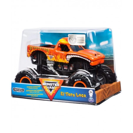 Official El Toro Loco Monster Truck Die-Cast Vehicle 1:24 Scale $51.57 Kids' Play Trucks