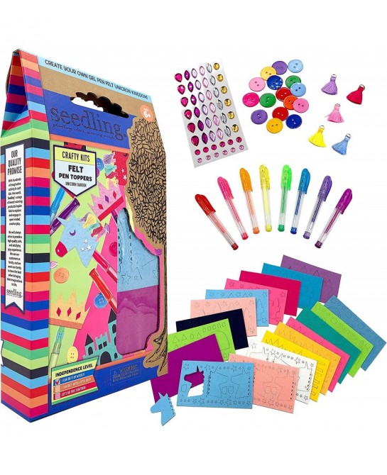 Create Your Own Felt Pen Toppers - Gel Pen Craft Kits for Kids - Ages 6 and Up $24.46 Craft Kits