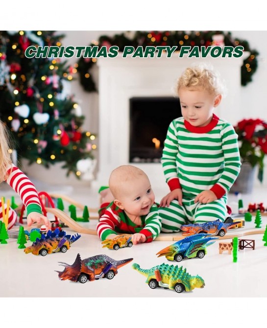 6 Pack Painting Dinosaur Pull Back Car Toys Arts and Crafts for Kids Age 3-12 DIY Dinosaur Painting Kits for Boys Girls Kids ...