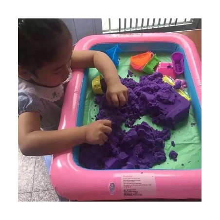 Funny Kid Square Inflatable Elevated Large Sandbox Tray Castle Stacking Play Toy for Kids Boys Girls Xmas Gifts Xmas Stocking...
