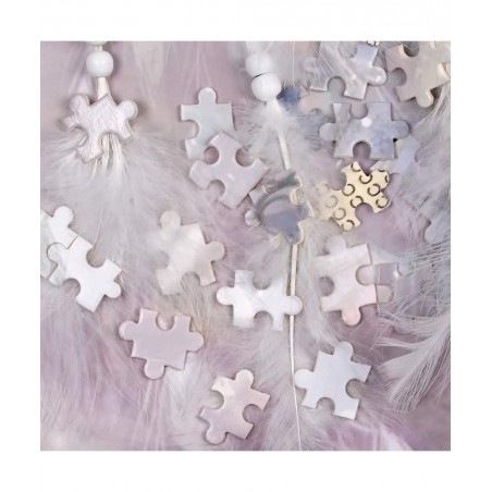 Ingooood- Jigsaw Puzzle 1000 Pieces for Adult- Fantasy Series- The White Peacock_IG-0368 Entertainment Wooden Puzzles Toys $3...